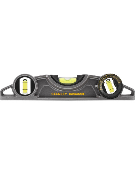 Nivel de burbuja Stanley FatMax Torpedo 25cm Aluminio Negro