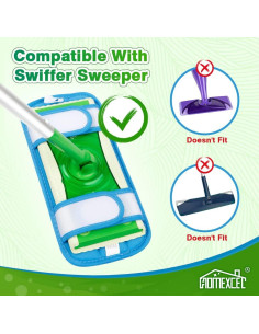 Almohadillas de Microfibra Reutilizables HOMEXCEL 29.5x14 cm - Paquete de 4 2