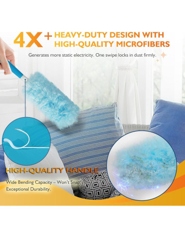 Kit Plumero Estático LufamlyGo 60 Recambios 360 Mango 0.91m