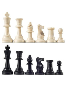 Piezas de Ajedrez Torneo Staunton Marion & Co, Rey 9.53 cm