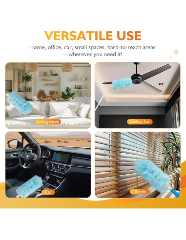 Kit Plumero Estático LufamlyGo 60 Recambios 360 Mango 0.91m