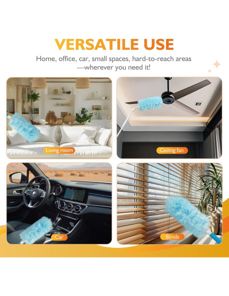 Kit Plumero Estático LufamlyGo 60 Recambios 360 Mango 0.91m