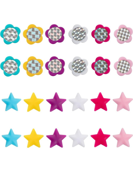 24 Adornos de Radios de Bicicleta Ride Along Dolly Multicolor