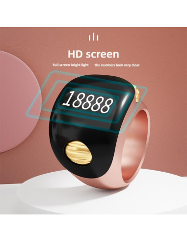 Contador Digital Inteligente EIRZNGXQ Negro 1 pieza