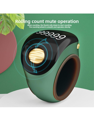 Contador Digital Inteligente EIRZNGXQ Negro 1 pieza