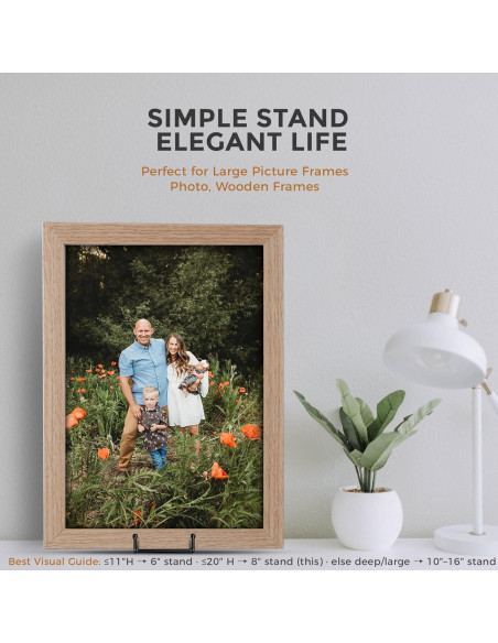 Soportes para Platos TR-LIFE 20 cm, Metal Negro, 2 Piezas