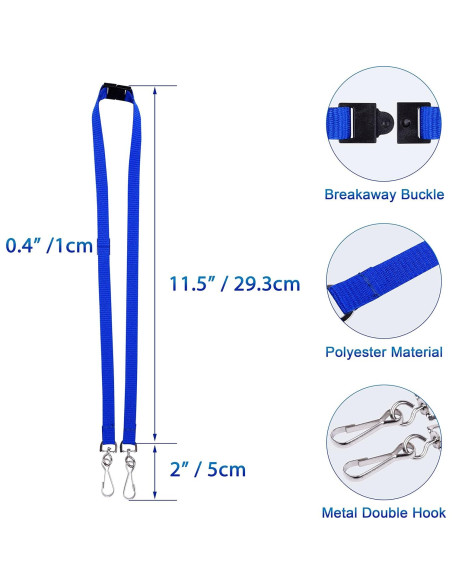 Cinta para Mascarilla Wisdompro 5 Piezas con Hebilla Azul