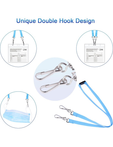 Cinta para Mascarilla Wisdompro 5 Piezas con Hebilla Azul