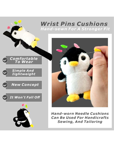 Kit de Costura Almohadilla Pingüino Wefadingla con 50 Agujas