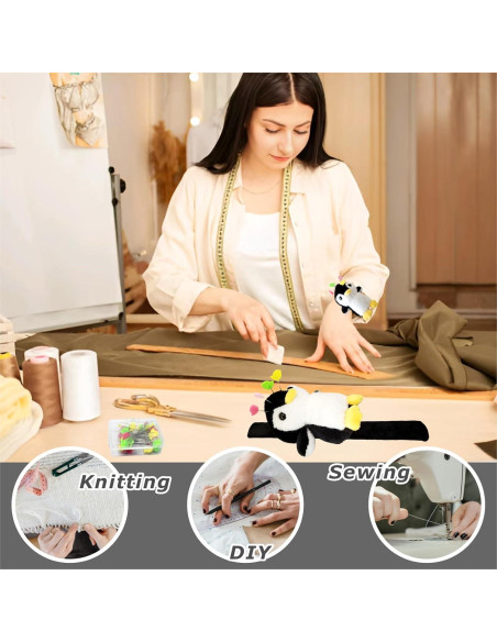 Kit de Costura Almohadilla Pingüino Wefadingla con 50 Agujas