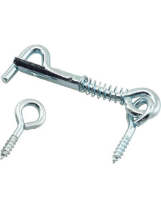 6 Ganchos de Acero Inoxidable con Pestillo de Seguridad 50.8mm 2