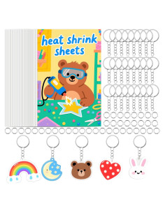 Kit Hojas de Plástico Retráctil LECEHIVO 40 Pcs DIY Arte