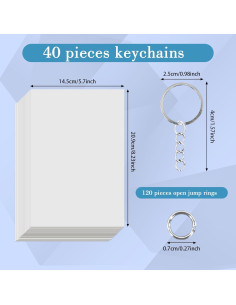 Kit Hojas de Plástico Retráctil LECEHIVO 40 Pcs DIY Arte 2