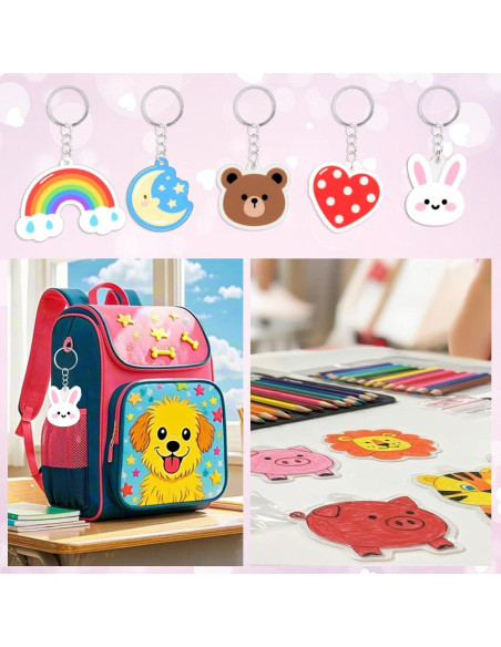 Kit Hojas de Plástico Retráctil LECEHIVO 40 Pcs DIY Arte