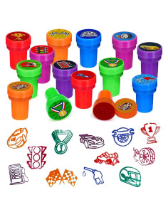 Sellos de Coche de Carreras Cinrobiye 24 Pcs para Niños