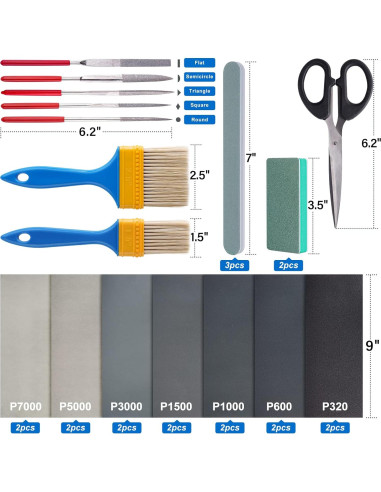 Kit de Pulido de Resina LET'S RESIN 33 Piezas Herramientas