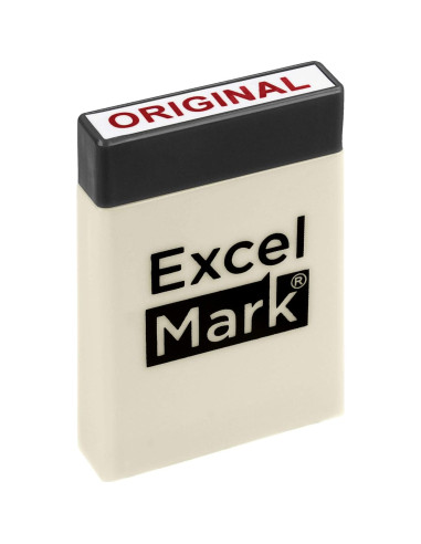 Conjunto de Sellos de Goma ExcelMark - 8 Piezas Tinta Roja