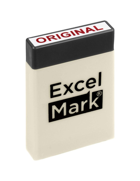 Conjunto de Sellos de Goma ExcelMark - 8 Piezas Tinta Roja