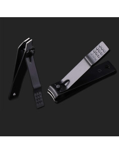 Juego de Cortauñas Aubcee 7 en 1 Acero Inoxidable Negro 2