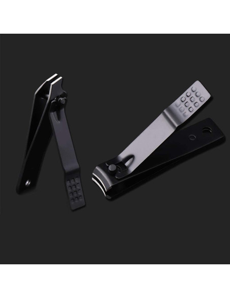 Juego de Cortauñas Aubcee 7 en 1 Acero Inoxidable Negro