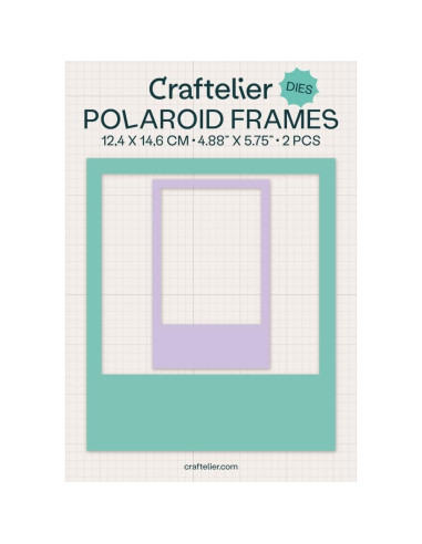 Juego de Troqueles Craftelier - Marcos Polaroid 2 Piezas