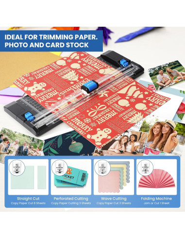 Cortadora de Papel MYWJDF 30.48 cm con 5 Cabezas de Corte