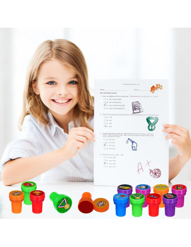 Sellos de Coche de Carreras Cinrobiye 24 Pcs para Niños