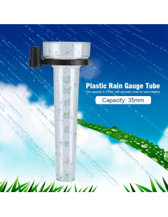Tubo de Lluvia de Plástico Hztyyier 35mm para Jardín 24.5cm 2