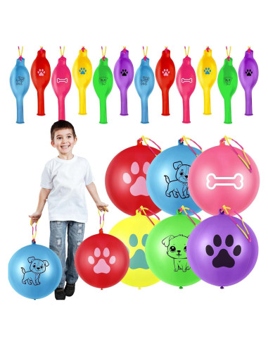 36 Globos de Golpe Temáticos de Perro HSLCGF para Fiestas