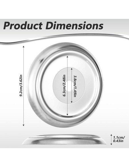 Anillo Cubierta de Salida de Metal BOHUIZ 2 Pcs 3.81 cm