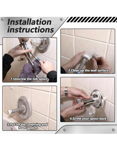 Anillo Cubierta de Salida de Metal BOHUIZ 2 Pcs 3.81 cm