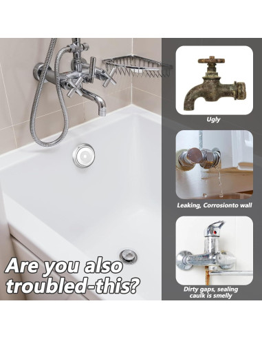 Anillo Cubierta de Salida de Metal BOHUIZ 2 Pcs 3.81 cm