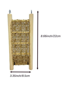 Escalera de Madera para Cangrejos Ermitaños TTBellok 22x8.5cm 2