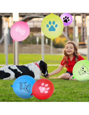 36 Globos de Golpe Temáticos de Perro HSLCGF para Fiestas