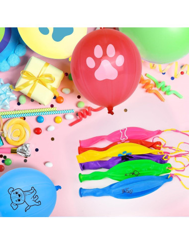 36 Globos de Golpe Temáticos de Perro HSLCGF para Fiestas