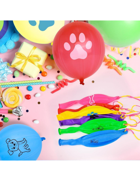 36 Globos de Golpe Temáticos de Perro HSLCGF para Fiestas