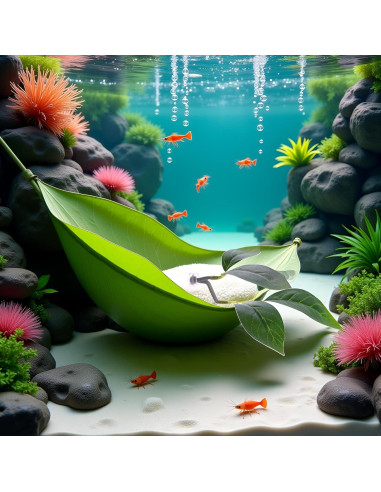 Hoja de Pato para Betta Verde Xinjincang con Ventosa 12.7 cm