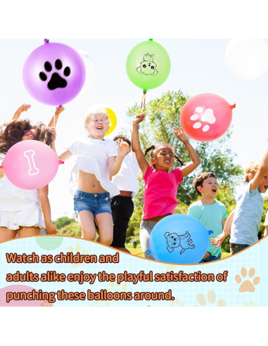36 Globos de Golpe Temáticos de Perro HSLCGF para Fiestas