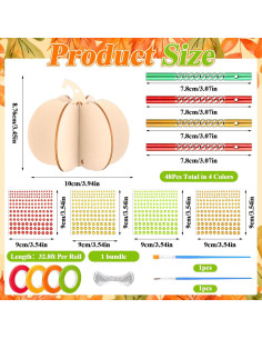 Kit de Manualidades de Calabaza 3D RZJSLSHANHAI - 95 Piezas 2