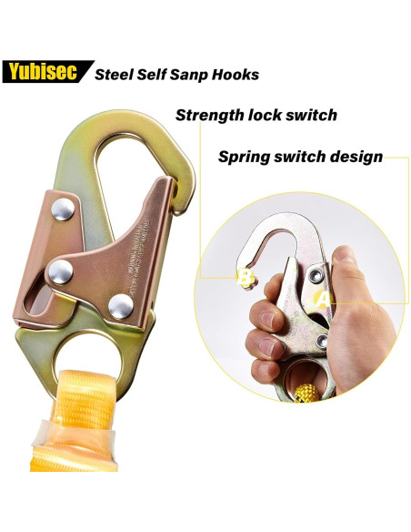 Arnés de Cuerda de Seguridad Yubisec 30m con Absorbedor de Choque