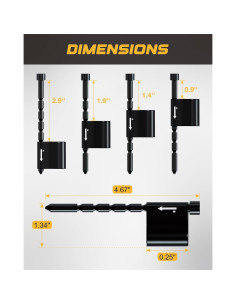 Cerradura de Acoplamiento Ajustable RETRUE 1/4" Pasador 2