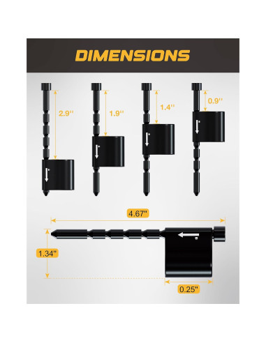 Cerradura de Acoplamiento Ajustable RETRUE 1/4" Pasador