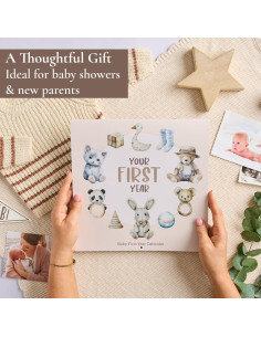 Calendario del Primer Año del Bebé Bibi & Beau con 100 Pegatinas 2