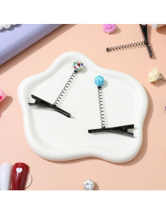 100 Clips de Pato de Metal Homoyoyo para Estilizar Cabello 2