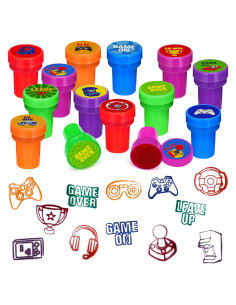 Sellos de Fiesta de Videojuegos Cinrobiye 24 PCS Creativos