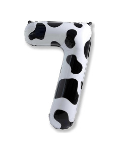 Globo Número 7 Gigante Isndare 101 cm Diseño de Vaca