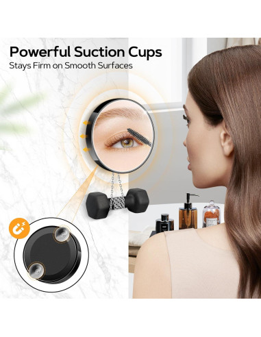 Conjunto de Espejos de Aumento MIYADIVA 20X 30X 40X Portátil