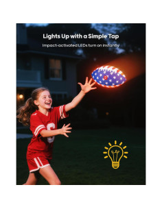 Pelota de Fútbol Iluminada QPAU 10.5" para Niños y Adolescentes 2