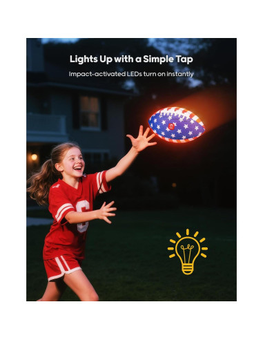 Pelota de Fútbol Iluminada QPAU 10.5" para Niños y Adolescentes