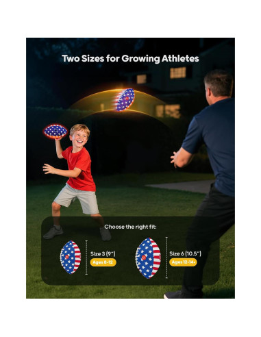 Pelota de Fútbol Iluminada QPAU 10.5" para Niños y Adolescentes